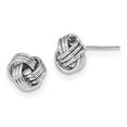 thumbnail image 1 of 14k White Gold Polished Triple Love Knot Post Earrings 14k White Gold Earrings, 1 of 1