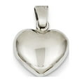 thumbnail image 1 of 14k White Gold Puffed Heart Pendant, 1 of 3
