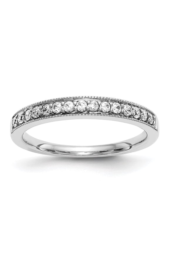 14k White Gold Ring Wedding Band Womens Diamond 0.225 ct True Origin 1/4 carat Lab Grown VS/SI D E F