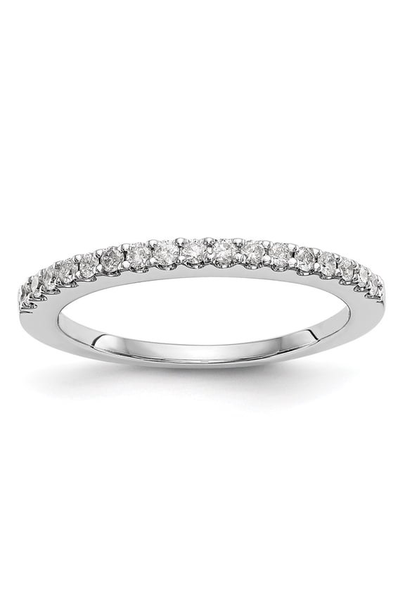 14k White Gold Ring Wedding Band Womens Diamond 0.34 ct True Origin 1/3 carat Lab Grown VS/SI D E F