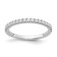 thumbnail image 1 of 14k White Gold Ring Womens Diamond 0.38 ct Band, 1 of 6