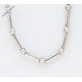 thumbnail image 1 of 14k White Gold Round Bezel Setting Diamond Necklace (1 Ct, G Color, SI1-2 Clarity), 1 of 3