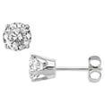 thumbnail image 1 of 14k White Gold Round Diamond Stud Earring (G Color, SI1 Clarit (0.92 carats), 1 of 2