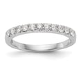 thumbnail image 1 of 14k White Gold Round Diamond Wedding Band 2.5mm Classic Anniversary Ring 1/3 Ct., 1 of 7