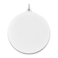 thumbnail image 1 of 14k White Gold Round Disc Charm, 1 of 3