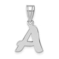 thumbnail image 1 of 14k White Gold Script Design Letter A Initial Pendant, 1 of 2