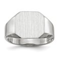 thumbnail image 1 of 14k White Gold Signet Ring, 1 of 3
