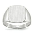 thumbnail image 1 of 14k White Gold Signet Ring, 1 of 3