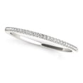 thumbnail image 1 of 14k White Gold Slim Round Pave Set Wedding Band (1/10 cttw), 1 of 1