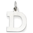 thumbnail image 1 of 14k White Gold Small Block Initial D Charm, 1 of 3