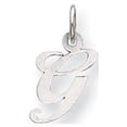 thumbnail image 1 of 14k White Gold Small Fancy Script Initial G Charm, 1 of 3