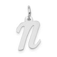 thumbnail image 1 of 14k White Gold Small Script Initial N Charm, 1 of 3