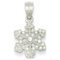 thumbnail image 1 of 14k White Gold Snowflake Pendant, 1 of 4
