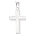 thumbnail image 1 of 14k White Gold Solid Cross Pendant, 1 of 3