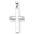 thumbnail image 1 of 14k White Gold Solid Cross Pendant, 1 of 3