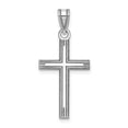 thumbnail image 1 of 14k White Gold Solid Cross Pendant, 1 of 1