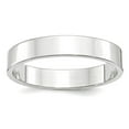 thumbnail image 1 of 14k White Gold Solid Polished Lightweight 4mm Ltw Flat Band Size 13.5 Ring Ring for Women and Men, 1 of 2