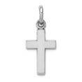 thumbnail image 1 of 14k White Gold Solid Polished Religious Faith Cross Charm 12x9mm Pendant Necklace for Women, 1 of 2
