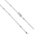 thumbnail image 1 of 14k White Gold Solid Singapore Chain Rope Twisted Curb Link 1.1mm Necklace 18" Jewelry Female Unisex, 1 of 5