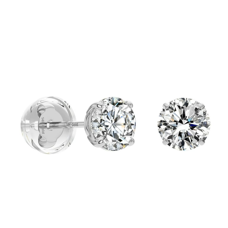 Small cz stud earrings deals