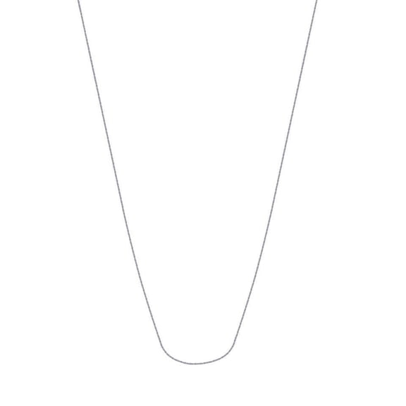 14k White Gold Sparkle Chain Necklace 1.15mm Lobster Claw Closure - 1.8 Grams - 16 Inch