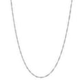thumbnail image 1 of Ritastephens 14k White Gold Singapore Chain Necklace, 0.85 mm, 18 Inches, Gift Box, 1 of 5