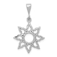 thumbnail image 1 of 14k White Gold Sun Charm, 1 of 1
