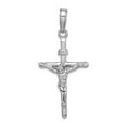 thumbnail image 1 of 14k White Gold White Stick Style Crucifix High Polish 30x15mm Wide Pendant Necklace for Women, 1 of 2