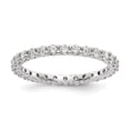 thumbnail image 1 of 14k White Gold Womens Wedding Stackable 1.0ct Diamond Eternity Band Ring, 1 of 5