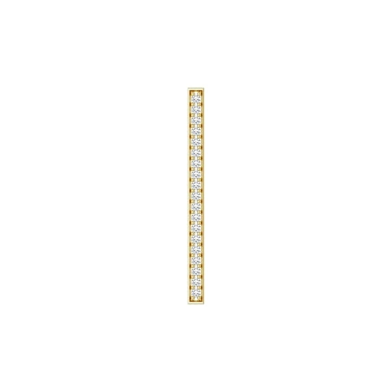 14k Yellow Gold 0.2 Dwt Diamond Bar Pendant Necklace Pendant for Women