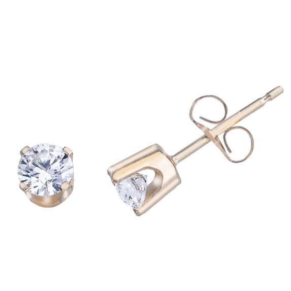 14k Yellow Gold 0.40 Ct Diamond Stud Earrings
