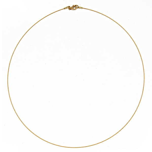 14k Yellow Gold 0.5mm Twist Cable Wire Chain Necklace 16 Inch Jewelry