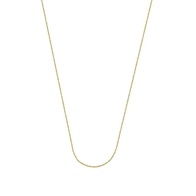 14k Yellow Gold 0.65mm Rope Chain Necklace Spring Ring Closure - .6 ...