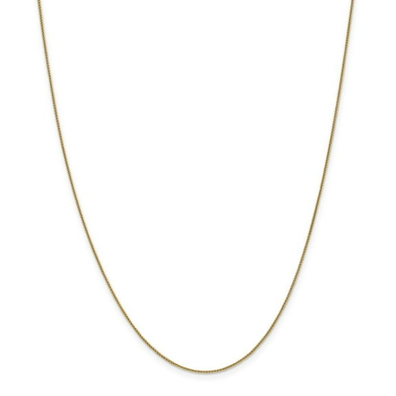 14k Yellow Gold 0.80mm Spiga Pendant Chain Necklace - 1.9 Grams - 24 Inch - Lobster Claw