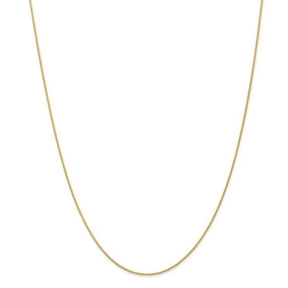 14k Yellow Gold 1.0mm Round Wheat Chain Necklace - 2.3 Grams - 20 Inch
