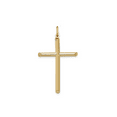 thumbnail image 1 of 14k Yellow Gold 1.1” Classic Cross Pendant Charm, Women’s, Men’s, Unisex, 1 of 1