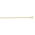 thumbnail image 1 of 14k Yellow Gold 1.25mm Shiny Solid Sparkle-Cut Rope Chain With Lobster Clasp Necklace - 16 Inch, 1 of 2