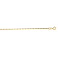thumbnail image 1 of 14k Yellow Gold 1.25mm Shiny Solid Sparkle-Cut Rope Chain With Spring Ring Clasp Necklace - 20 Inch, 1 of 2