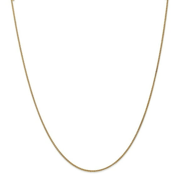 14k Yellow Gold 1.25mm Spiga Chain Necklace - 3.0 Grams - 18 Inch - Lobster Claw