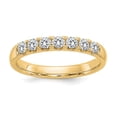 thumbnail image 1 of 14k Yellow Gold 1/2ct. 7 Stone Moissanite Ring Band Size 8.5, 1 of 3