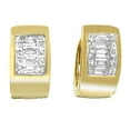 thumbnail image 1 of 14k Yellow Gold 1/2ct TDW Princess and Baguette-cut Diamond Earrings (H-I,VS2-SI1), 1 of 5