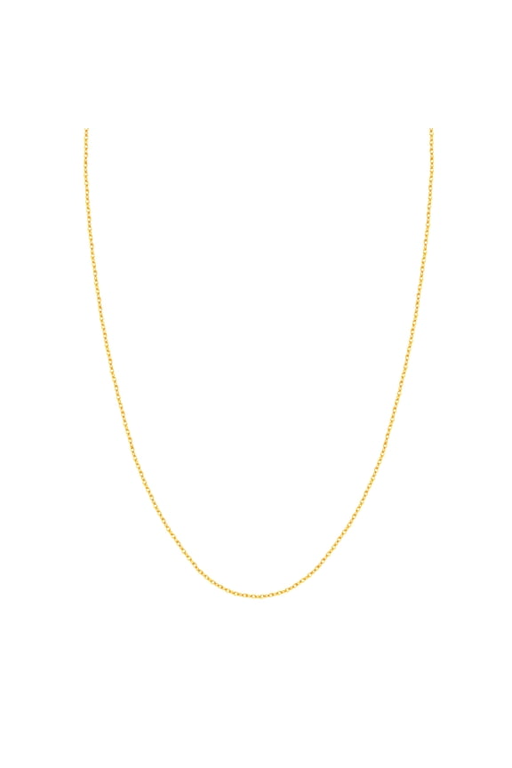 14k Yellow Gold 1.2mm Light Weight Rope Chain Necklace 5.5mm Spring-Ring Closure 16 Inch Chain Necklace for Women and Me