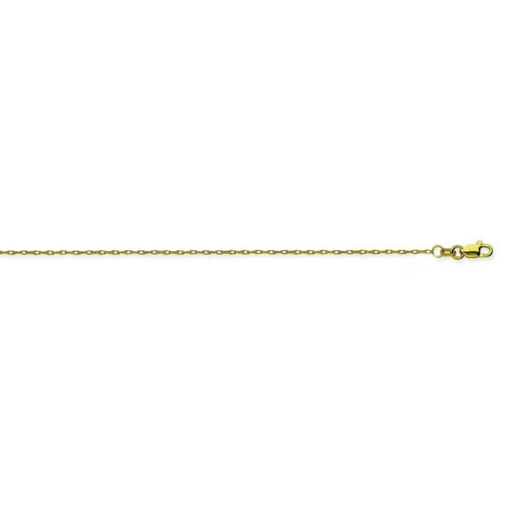 14k Yellow Gold 1.2mm Light Weight Rope Chain Necklace Lobster Claw Closure - 1.1 Grams - 18 Inch