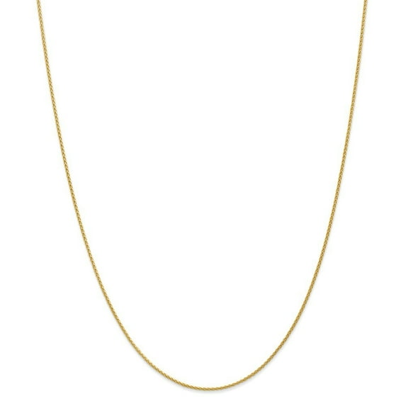 14k Yellow Gold 1.2mm Round Wheat Chain Bracelet - 1.4 Grams - 7 Inch