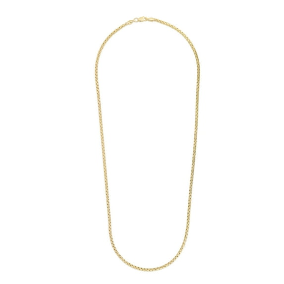 JewelStop 14k Yellow Gold 1.35mm Round Box Chain, 20" Lobster Clasp