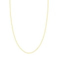 thumbnail image 1 of 14k Yellow Gold 1.45mm Design Long Forzentina Chain Necklace Spring-Ring Closure 20 Inch Chain Necklace for Women and Me, 1 of 2