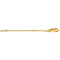thumbnail image 1 of 14k Yellow Gold 1.4mm Sparkle-Cut Cable Link Chain With Lobster Clasp Necklace 18 Inch Chain Necklace for Women and Men, 1 of 2