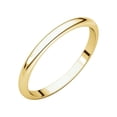 thumbnail image 1 of 14k Yellow Gold 1.5mm Half Round Band Ring - 1.5 Grams - Size 7.5, 1 of 2