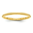 thumbnail image 1 of 14k Yellow Gold 1.5mm Milgrain Stackable Band Size 4, 1 of 3