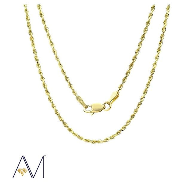 Real 14k shop gold rope chain